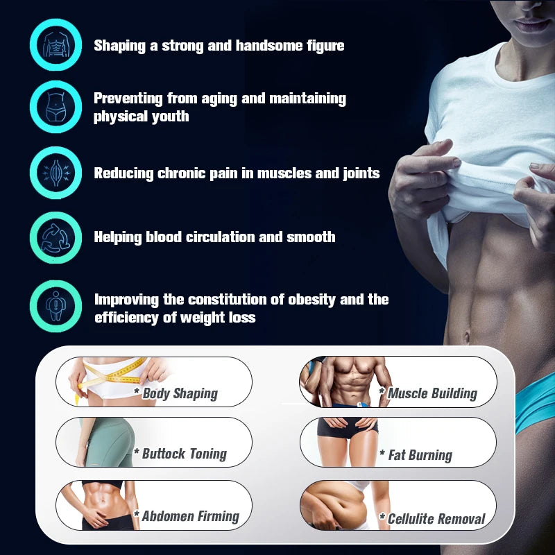 6500W 15 Tesla MYOslim EMS Body Sculpting Machine, Muscle Stimulation Beauty Equipment for Waist, Hip, Abdomen and Body Shaping