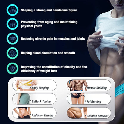 6500W 15 Tesla MYOslim EMS Body Sculpting Machine, Muscle Stimulation Beauty Equipment for Waist, Hip, Abdomen and Body Shaping