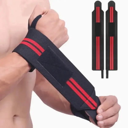 Muñequeras elásticas para gimnasio, soporte para muñeca, muñequera protectora para levantamiento de pesas, protección física, barra, 2 uds.