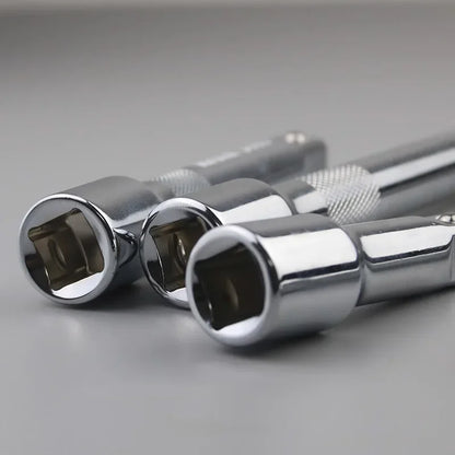 Socket Ratchet Wrench Extension Bar 1/4" 3/8" 1/2" 50/75/100/125/150/250mm Long Bar Steering Sleeve Connecting Rod Accessories