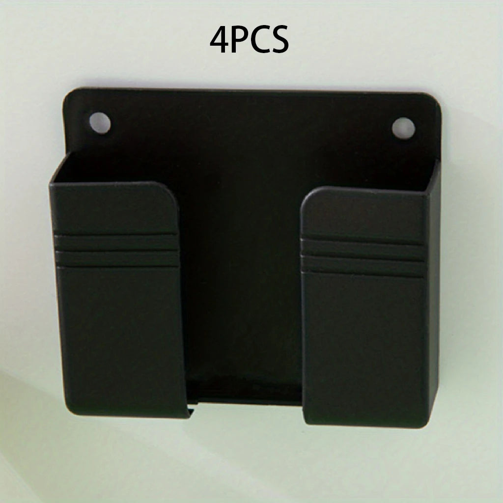 4/2/1 PCS No Drill Adhesive Wall Storage Box For Storing TV And Air Conditioner Remotes Bedside Phone Charging And Display Stand
