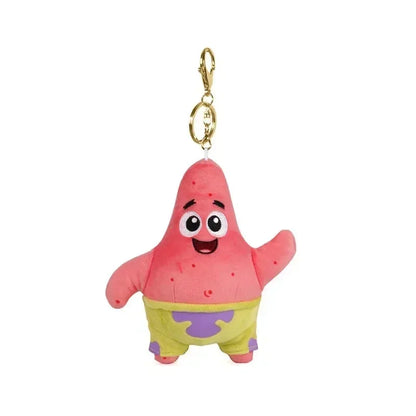 Llavero de Peluche de Bob Esponja y Patricio Estrella de Dibujos Animados Kawaii, Colgante Creativo para Mochila de Gary, Regalos de Squidward Tentacles y Amigos