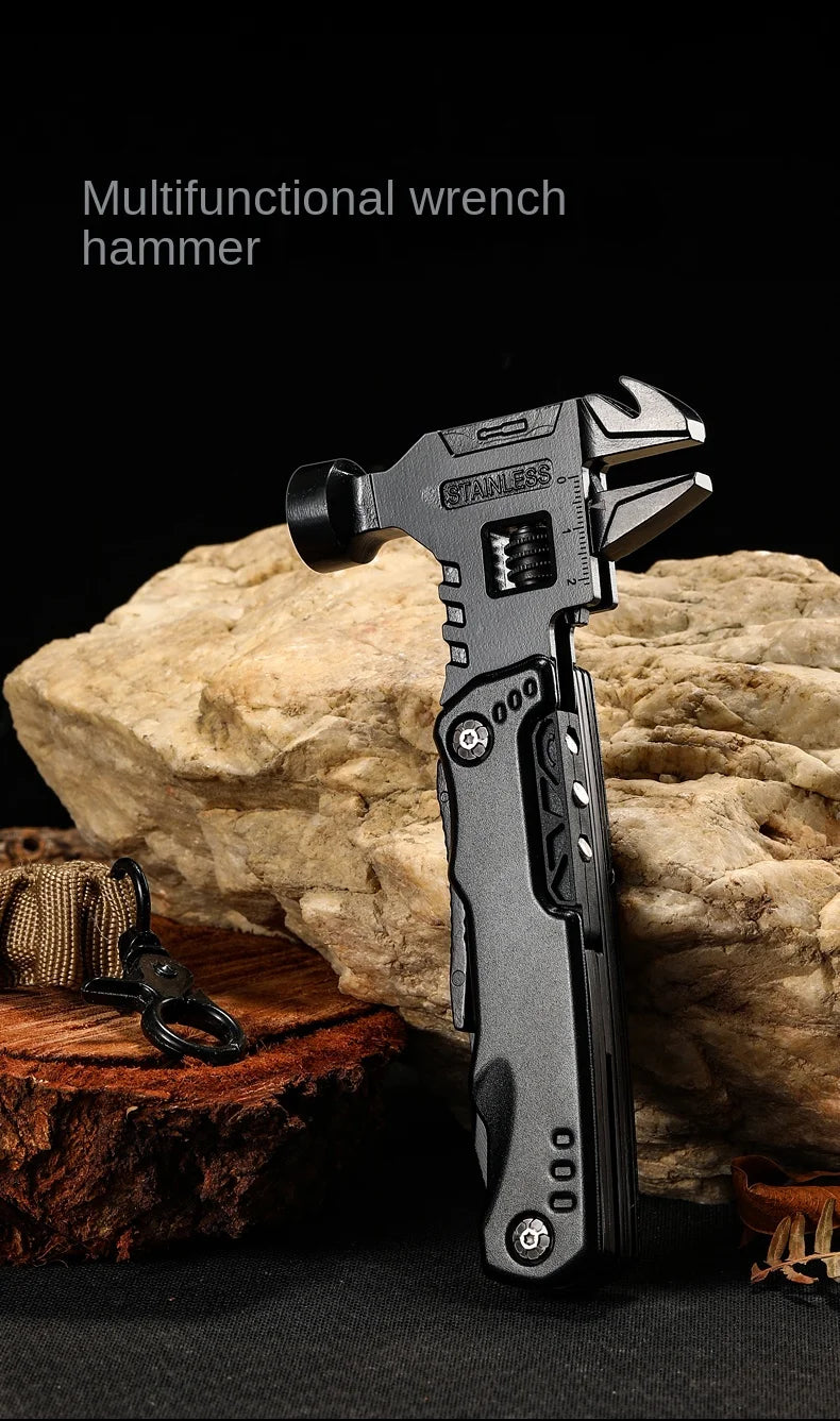 Multifunctional Pliers Multitool Claw Hammer Stainless Steel Tool With Nylon Sheath For Outdoor Survival Camping Hunting Hiking