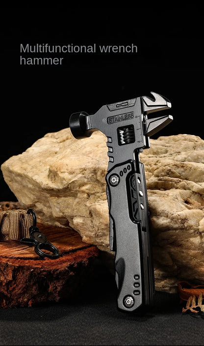 Multifunctional Pliers Multitool Claw Hammer Stainless Steel Tool With Nylon Sheath For Outdoor Survival Camping Hunting Hiking