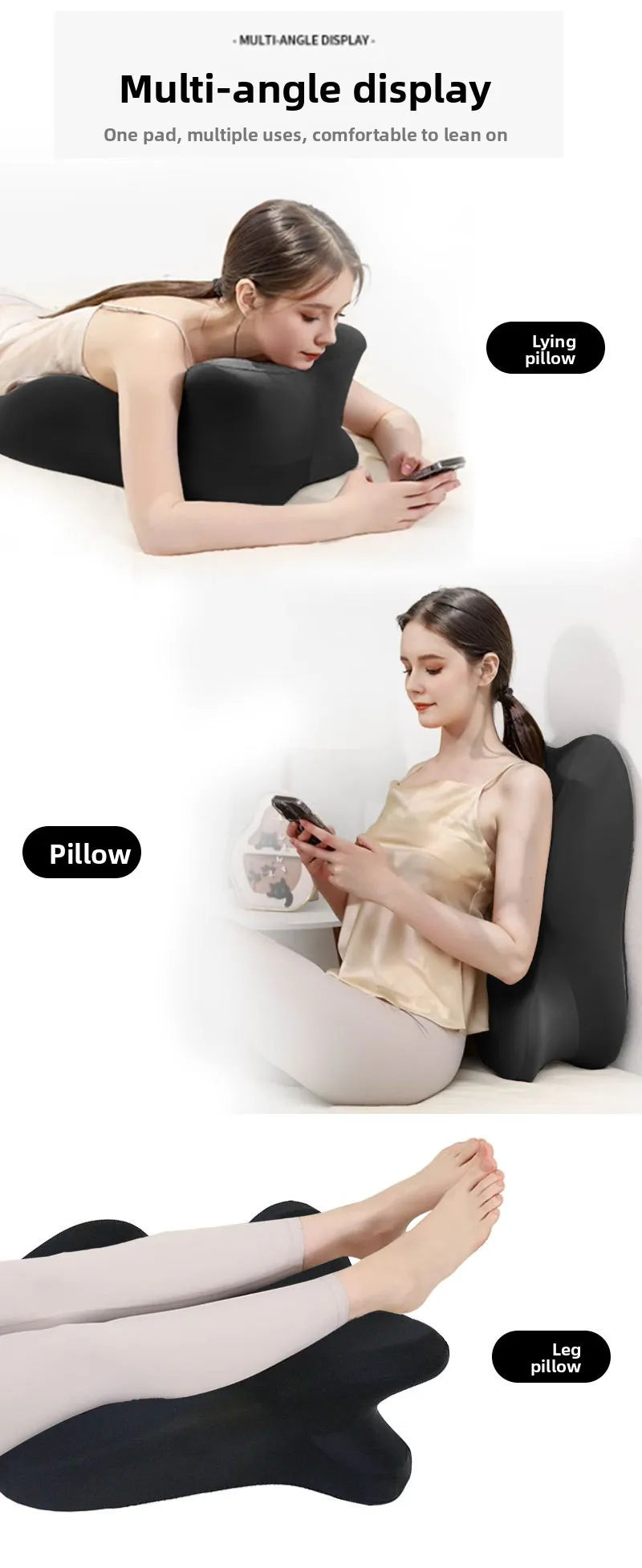 Multifunctional Bedroom Pillow for Prone Sleeping Phone Use Couples Headrest Lumbar Back Support Cushion