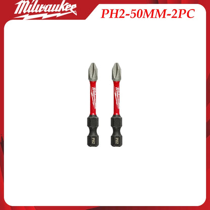 Milwaukee Heavy-Duty Impact Drill Bit Kit 1/4" Hex Magnetic Screwdriver Bits Organized in Portable Storage Case