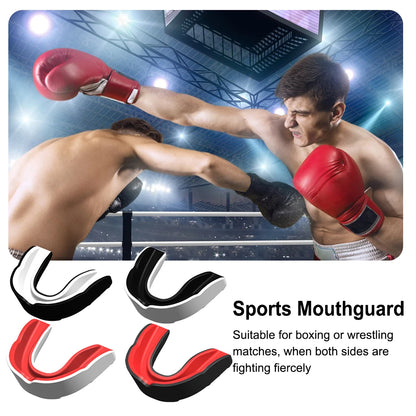 4pcs Adult Boxing Mouth Guard Boxing Gum Shield Fighting Training Tooth Protection Fit Adult Sports Mouthguard Sport Mouthguard