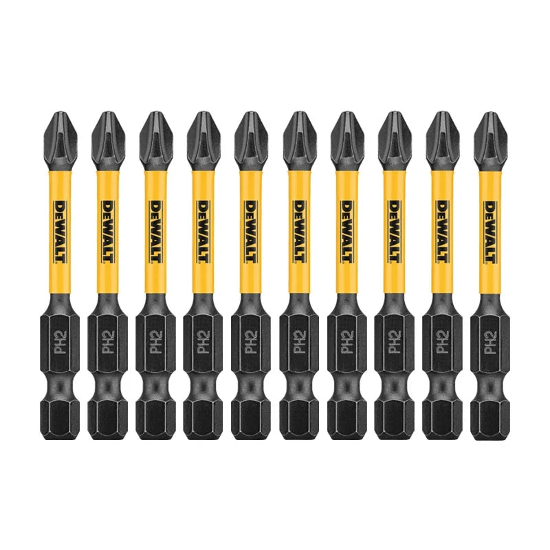 DEWALT Magnetic Impact Driver Bit Set PH2 Pivoting Bits Holder Extend 1/4" 6.35mm Hex Shank Electric Drill Accessories