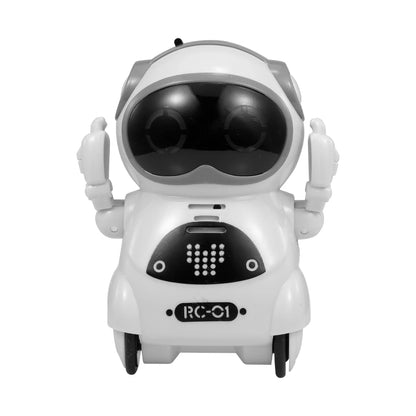 Robot Infantil Interactivo con Voz, Reconocimiento de Voz, Grabación, Canto, Baile y Cuentos, Mini Robot Inteligente de Juguete