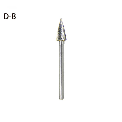 High-speed Steel Rotary Burr Carving Burr Bits Double Diamond Cut Dremel Tools for Wood Stone Carving Steel Metal Working