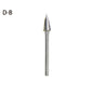 High-speed Steel Rotary Burr Carving Burr Bits Double Diamond Cut Dremel Tools for Wood Stone Carving Steel Metal Working