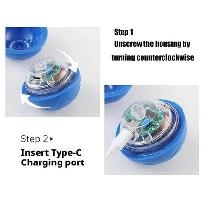Smart Dog Toys Ball Electronic Interactive Pet Toy Moving Ball USB Automatic Moving Bouncing for Puppy Birthday Gift Cat Product