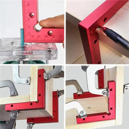 3pcs 90 Degrees L-Shaped Auxiliary Fixture Splicing Board Positioning Panel Fixed Clip Carpenter's Square Ruler Woodworking Tool