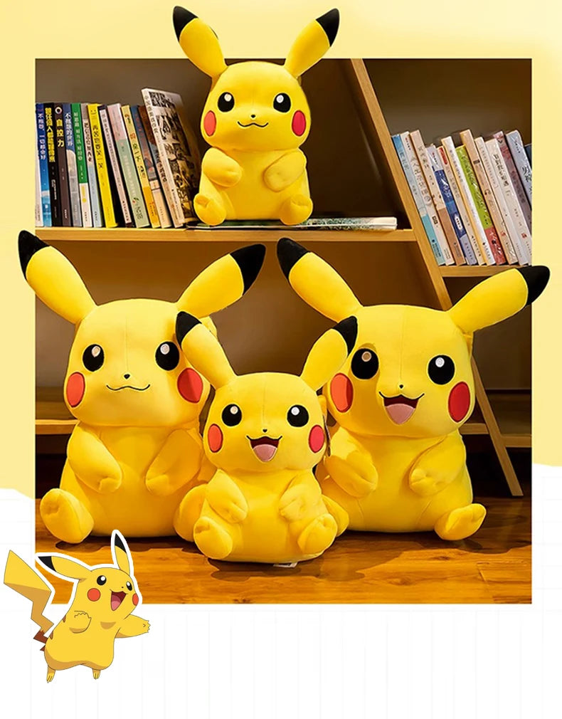 Pokemon Kawaii Pikachu lindos juguetes de peluche de alta calidad Anime tiro almohada cumpleaños regalo de Navidad para niños amigos niños niñas