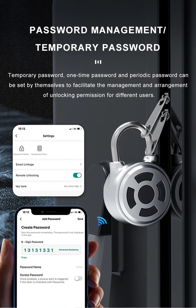 Smart Fingerprint Padlock 0.5s Unlock IP55 Waterproof Type-C Rechargeable for Luggage, Gym, Office, Zinc Alloy Anti-Theft Lock