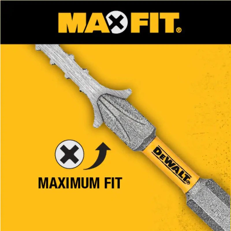 DEWALT Magnetic Impact Driver Bit Set PH2 Pivoting Bits Holder Extend 1/4" 6.35mm Hex Shank Electric Drill Accessories