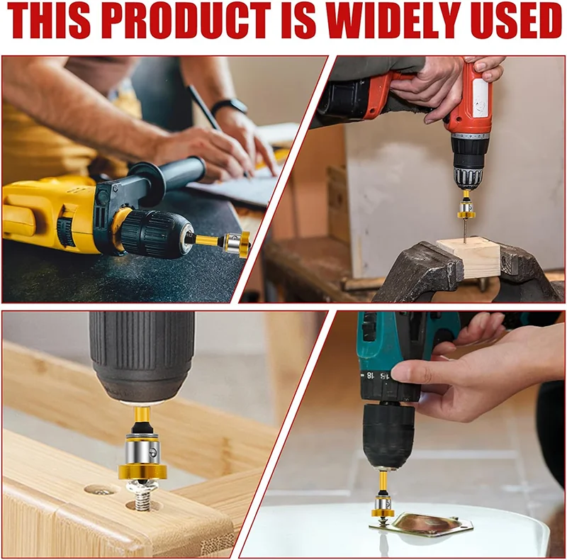 Positioning Screwdriver Bits Steel Magnetic Batch Head For Plasterboard Drywall Locating Batch Head Screws Setter Drilling Tool