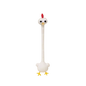 Llavero de Peluche de Pollo de Cuello Largo con Diseño Divertido, Color Blanco, Estilo Lindo, Colgante de Jirafa para Bolso, 40CM, Regalo Creativo
