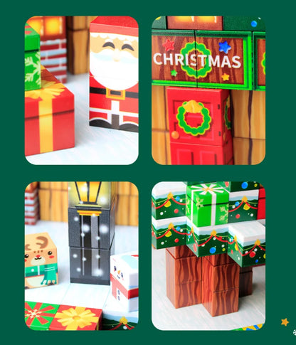 Juego de Bloques de Construcción Magnéticos Montessori STEM, Juguetes Educativos Sensoriales, Mundo de Mario, Niños y Niñas, Cubo Magnético DIY, Regalo