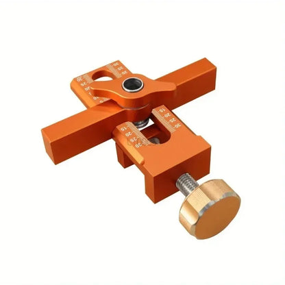 2 in 1 Cabinet Door Installation Positioner, 6/8/10mm Rebounder Punching Mounting Jig for Wardrobe Cabinet Door Panel Installation