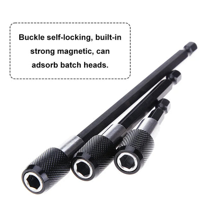 Varilla de Extensión Hexagonal de Liberación Rápida y Autobloqueo de 60-150 mm, Adaptador para Taladro Eléctrico y Destornillador, Accesorio para Herramientas Eléctricas