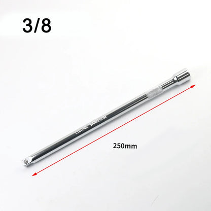 1/4" 3/8" 1/2" Socket Ratchet Wrench Extension Bar 50/75/100/125/150/250mm Long Bar Steering Sleeve Connecting Rod Accessories