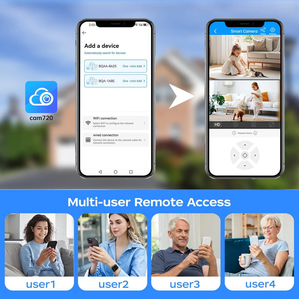 Jooan 4K 8MP HD Wifi cámara PTZ al aire libre 5G Wifi lente Dual cámaras IP de seguridad 5X Zoom AI seguimiento ONVIF cámara de vigilancia CCTV
