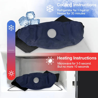 Reusable Knee Ice Pack Wrap, Adjustable Cold Compress for Knee, Cold Therapy Gel Pads for Pain Relief and Sports Injuries