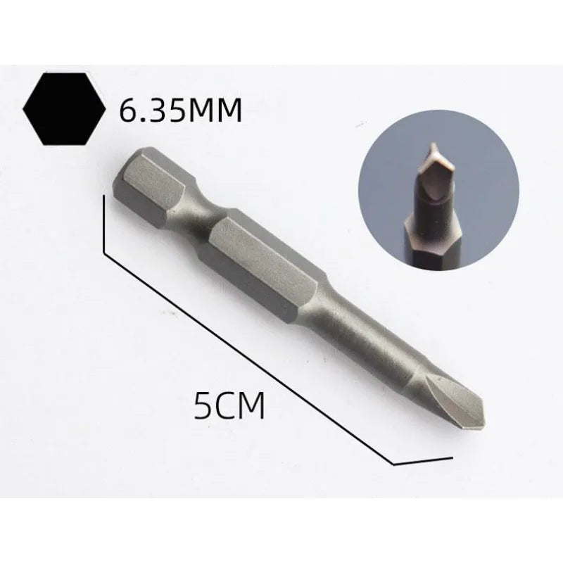 5pcs/set  Special Shaped Screwdriver Set 50mm U-shaped Y-Type Triangle Inner Cross Three Points Screwdriver Bit Tool
