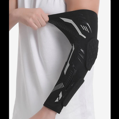 1 Pcs Sports Padded Arm Sleeve Protective Compression Elbow Pad for Basketball, Football, Volleyball, Soccer, and Gym Sport Arm Guards Home