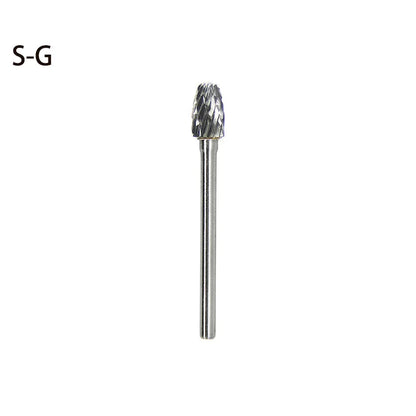 High-speed Steel Rotary Burr Carving Burr Bits Double Diamond Cut Dremel Tools for Wood Stone Carving Steel Metal Working