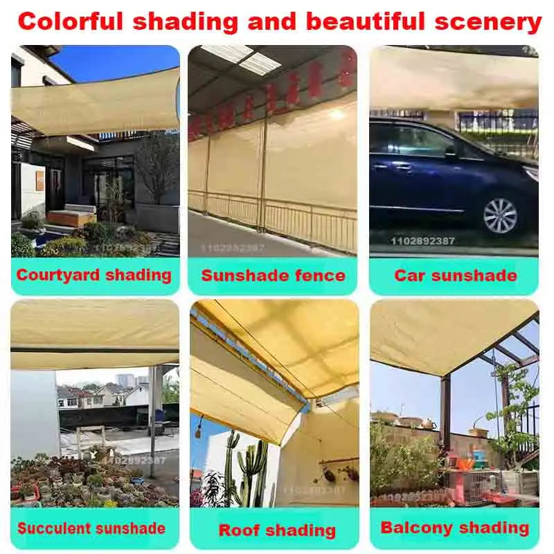 Sun Shade Cloth Rectangle Canopy Shades for Outdoor Garden Backyard Patio Pergola Cover Sunshade Sails Uv Block Canovas Covers