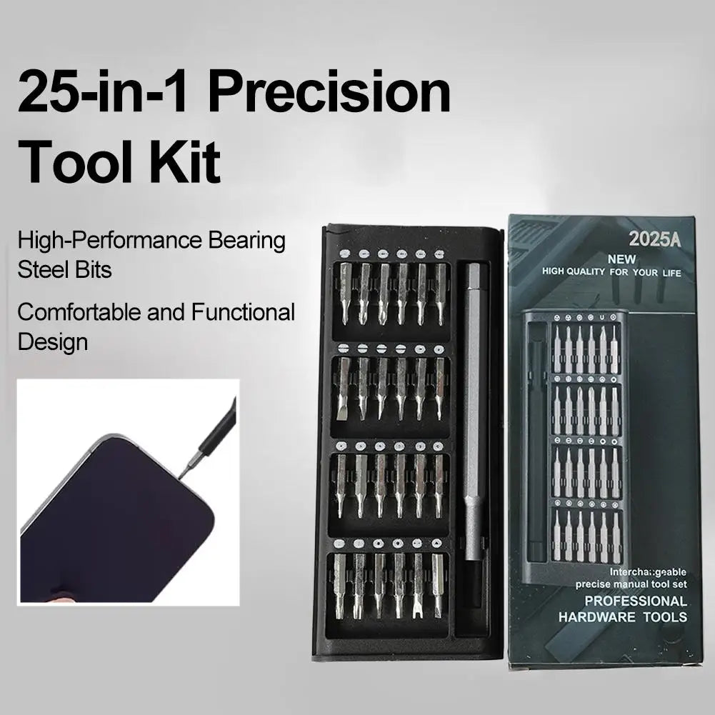 24 In 1 Precision Screwdriver Set High-Performance Bearing Steel Bits Repair Tool Kit For Phone, Computer, Glasses, Laptop, PC