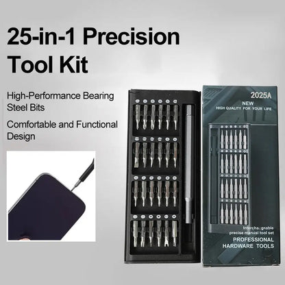 24 In 1 Precision Screwdriver Set High-Performance Bearing Steel Bits Repair Tool Kit For Phone, Computer, Glasses, Laptop, PC