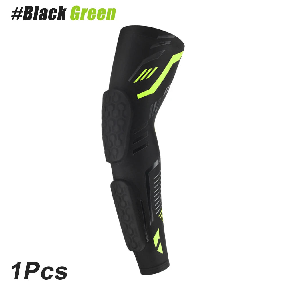 1 Pcs Sports Padded Arm Sleeve Protective Compression Elbow Pad for Basketball, Football, Volleyball, Soccer, and Gym Sport Arm Guards Home