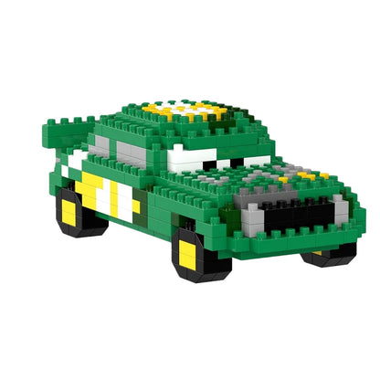 Bloques de Construcción de Carreras de Autos de Disney Pixar Cars 2 3, Lightning McQueen, Race Div, Fritter, Miss Tractor, Frank, Creativo, Regalo de Navidad para Niños