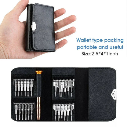 152/25-in-1 Multi-function Precision Screwdriver Tool Set for Disassembly and Repair of Glasses, Watches, Computers, and Mobile Phones