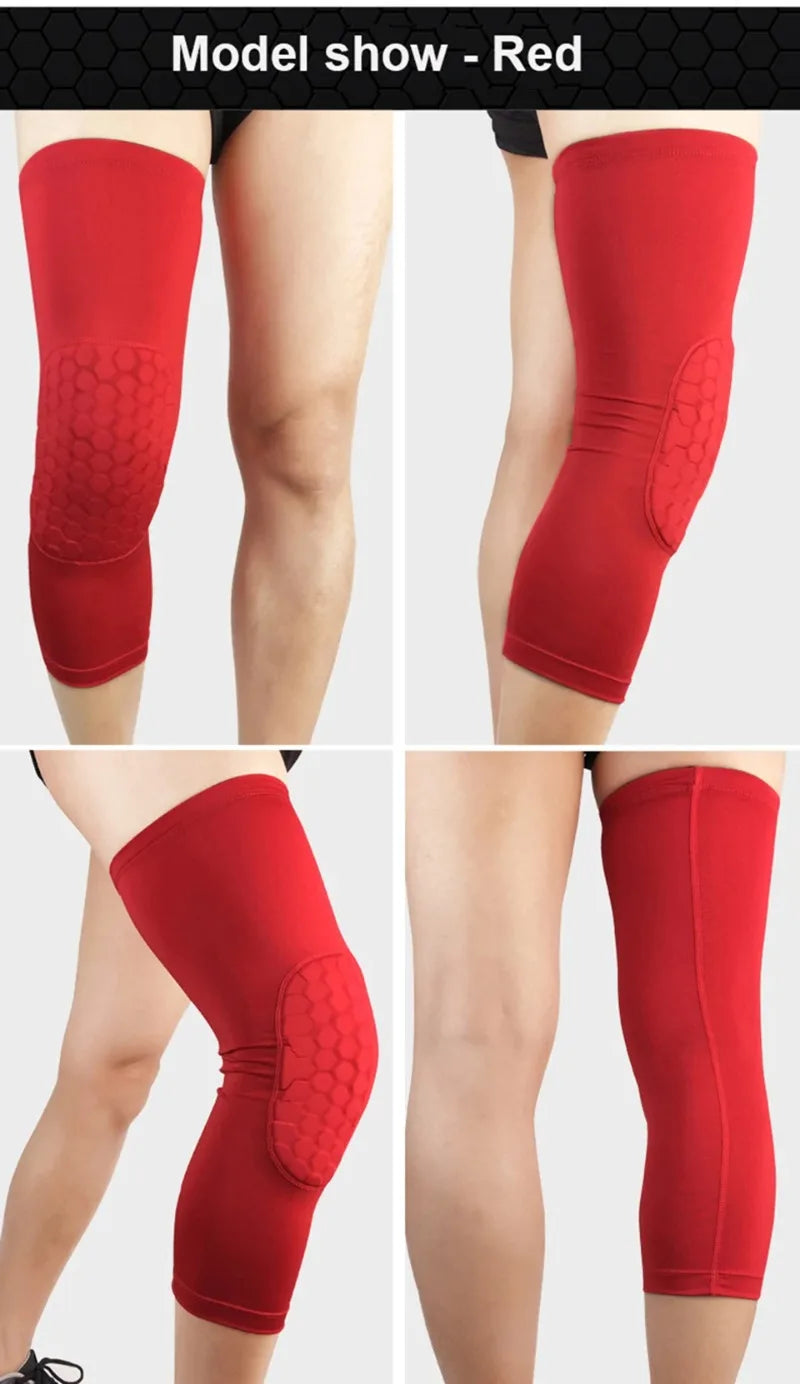 1PC Sports Knee Pads Compression Brace Volleyball Basketball Knee Pad for Gym Training Knee Support Protector Soccer Shin Guards