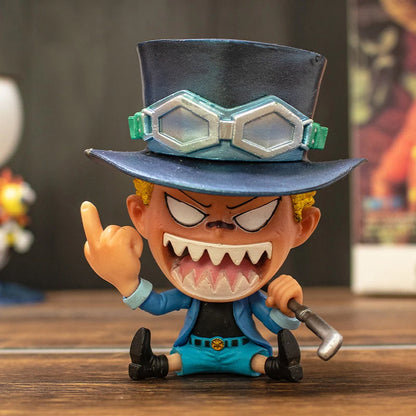 Figura de acción de anime de One Piece de 9 cm, modelo de colección, muñeco, regalos de One Piece, Luffy, Zoro, Nami, periféricos de anime de One Piece