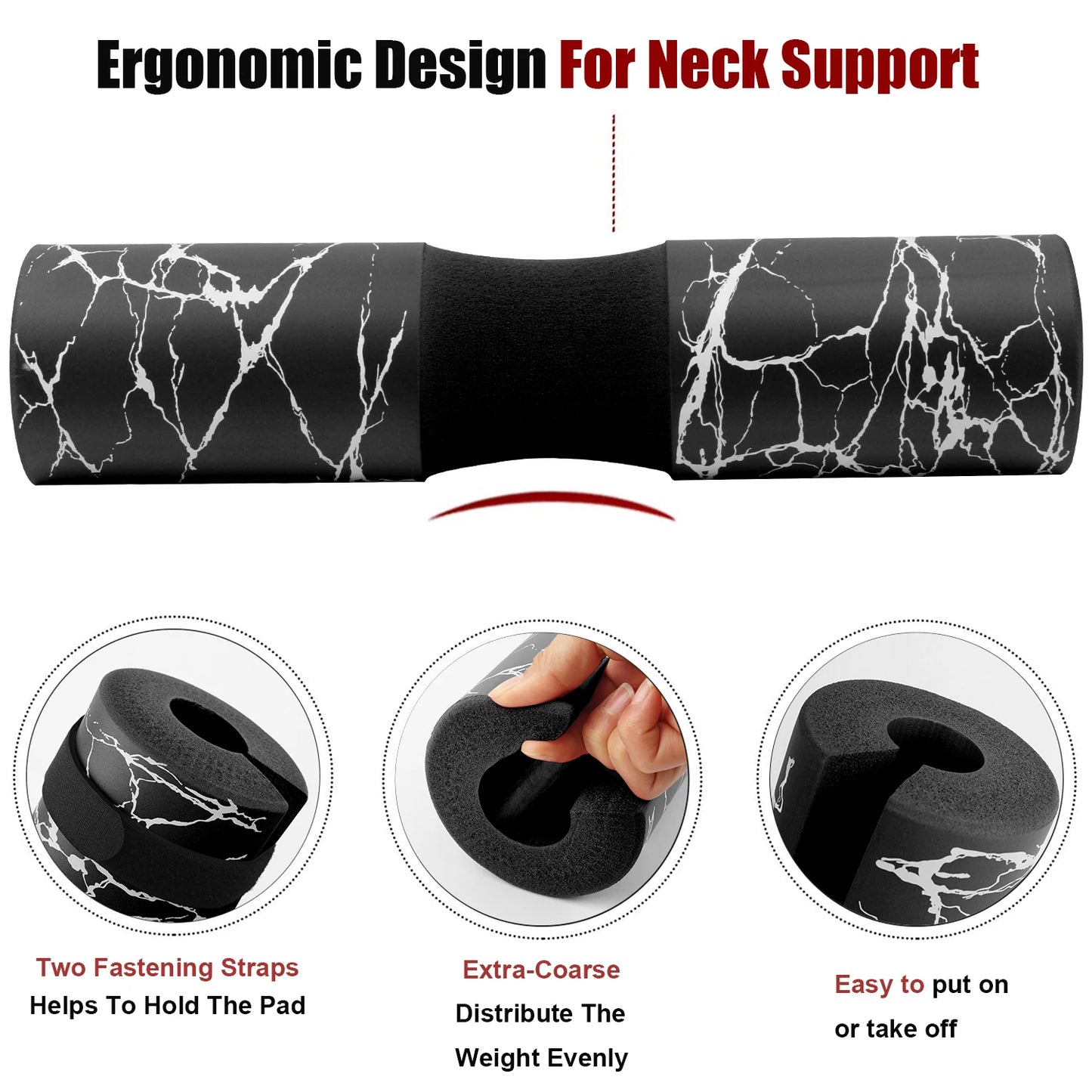 1 unidad/1 par de almohadillas para sentadillas, almohadillas de barra para sentadillas, empujes de cadera, almohadilla protectora para hombros y cuello, almohadilla de barra de esponja de espuma de soporte