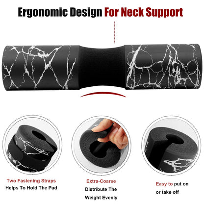 1 unidad/1 par de almohadillas para sentadillas, almohadillas de barra para sentadillas, empujes de cadera, almohadilla protectora para hombros y cuello, almohadilla de barra de esponja de espuma de soporte