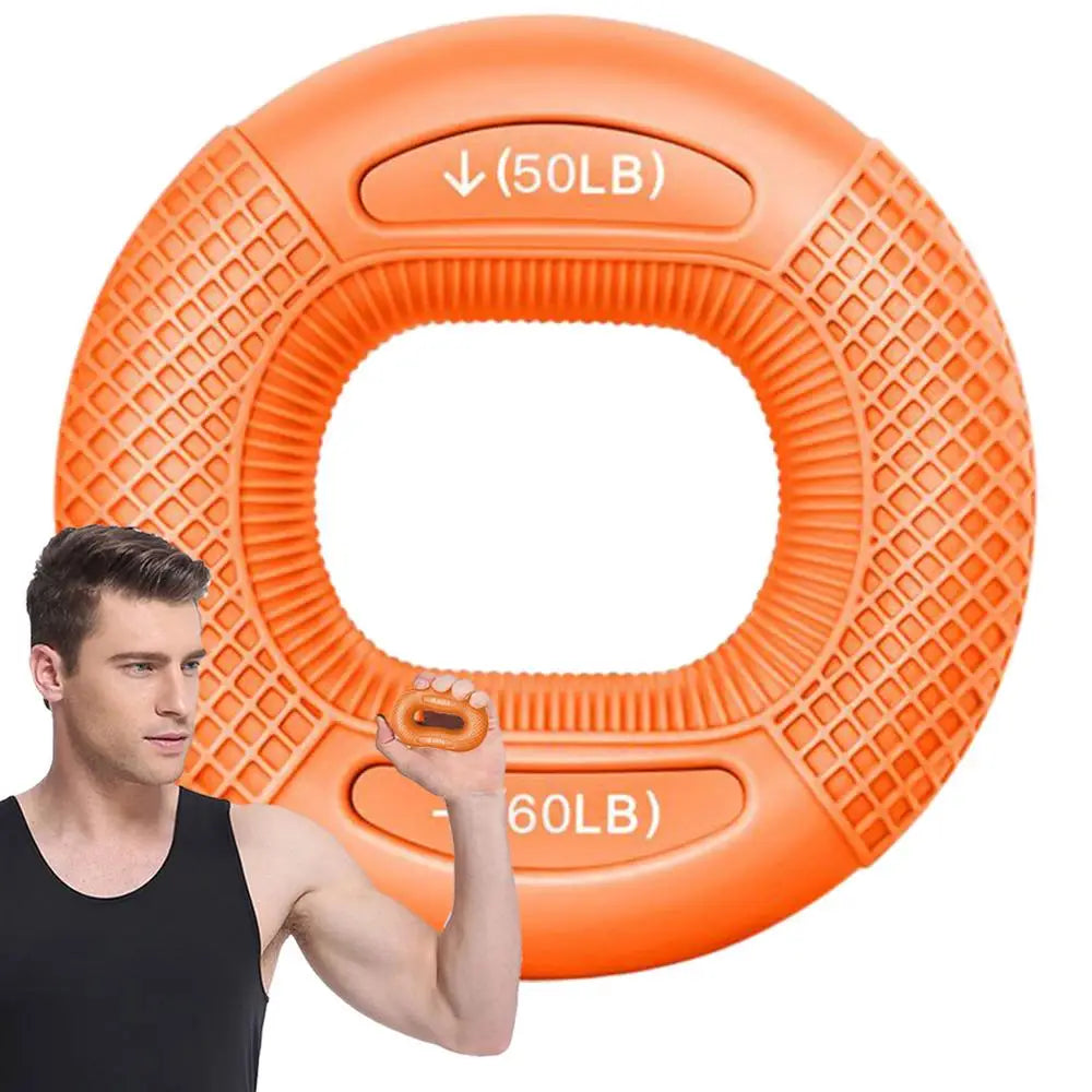 Silicone Finger Strengthener Ring, Hand and Wrist Muscle Trainer Ring, Carpal Expander for Exercise and Fitness
