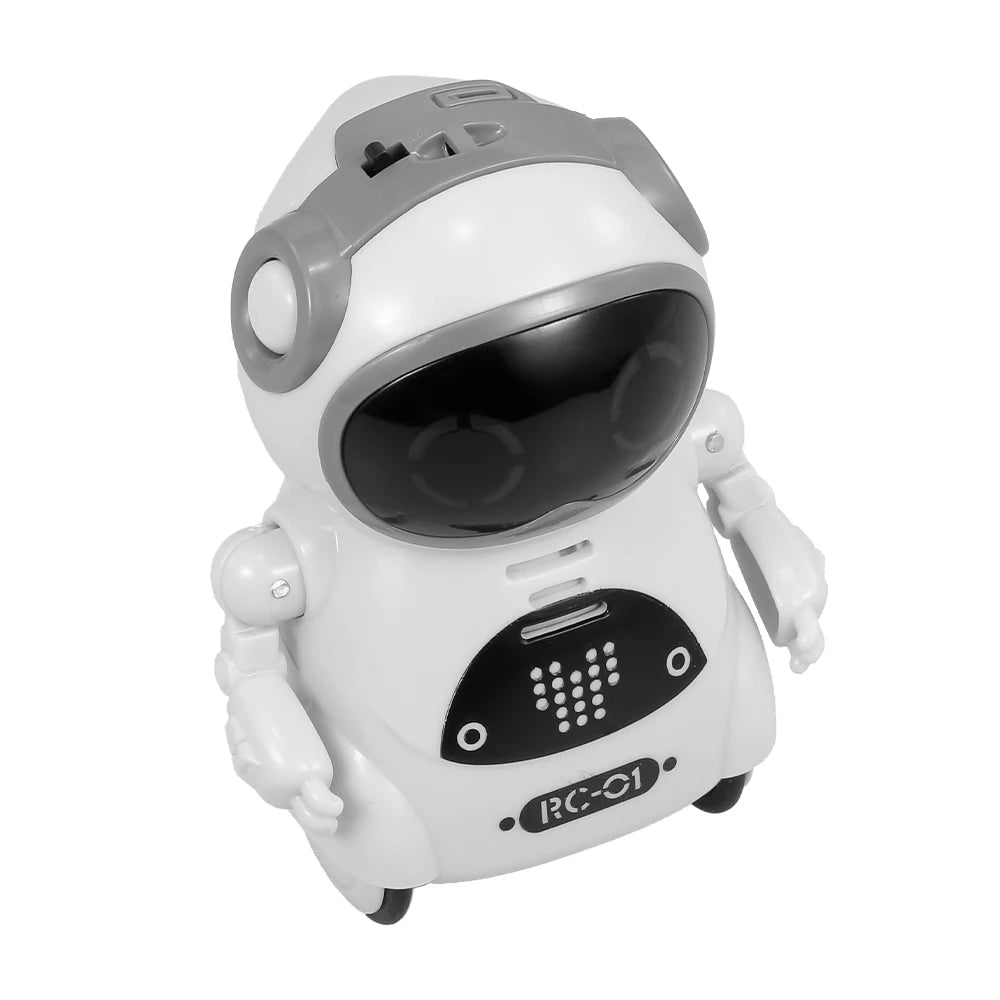 Robot Infantil Interactivo con Voz, Reconocimiento de Voz, Grabación, Canto, Baile y Cuentos, Mini Robot Inteligente de Juguete