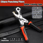 Multi-functional Punch Pliers Round Hole Oval Hole DIY Tool Watchband Strap Household Leathercraft Leather Belt Hole Punch Plier