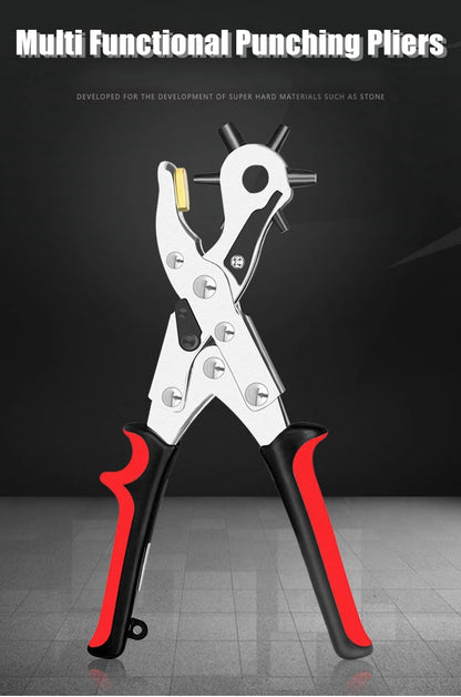 Multi-functional Punch Pliers Round Hole Oval Hole DIY Tool Watchband Strap Household Leathercraft Leather Belt Hole Punch Plier