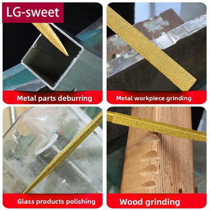 Diamond File, Titanium-coated File, Metal Jade Grinding Tool Set