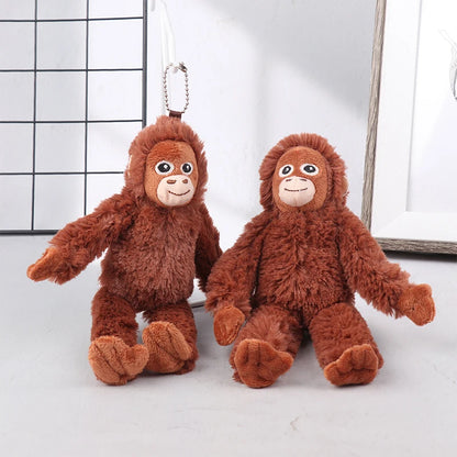 Nuevo Llavero de Peluche de Dibujos Animados, Gorila, Chimpancé, Mono, Colgante para Mochila, Coche, Bolso, Decoración, Regalo para Niños