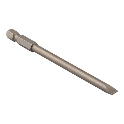 4Pc 1/4inch Hex Shank 100mm Long Screwdriver Bits Set For Torx / Hexagon / Cross / Slotted Hand Tool Alloy Steel