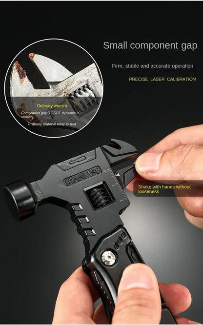 Multifunctional Pliers Multitool Claw Hammer Stainless Steel Tool With Nylon Sheath For Outdoor Survival Camping Hunting Hiking