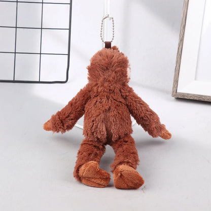 Nuevo Llavero de Peluche de Dibujos Animados, Gorila, Chimpancé, Mono, Colgante para Mochila, Coche, Bolso, Decoración, Regalo para Niños